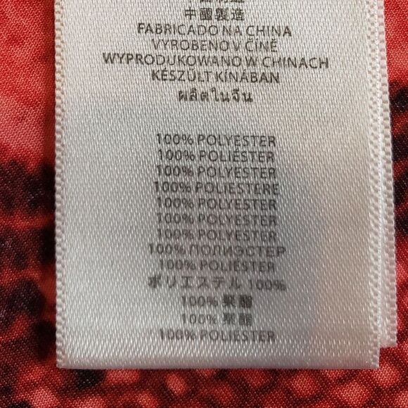 Michael Kors Women Reptile Print Blouse Roll Tab Short Sleeves Size M - Picture 8 of 8